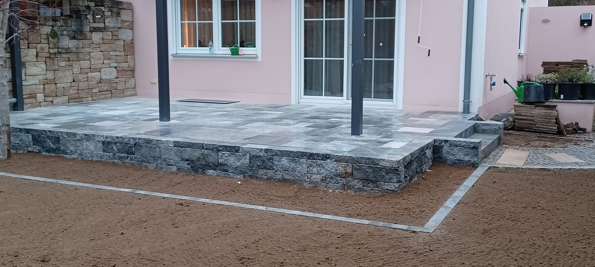 Kalkstein Silber Grey Mauersteine