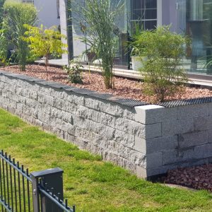 Granit Bergama Grey Mauersteine 15x20x40cm