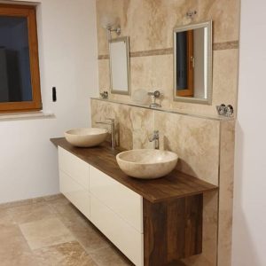Travertin Assos Natursteinfliesen 1,2cm