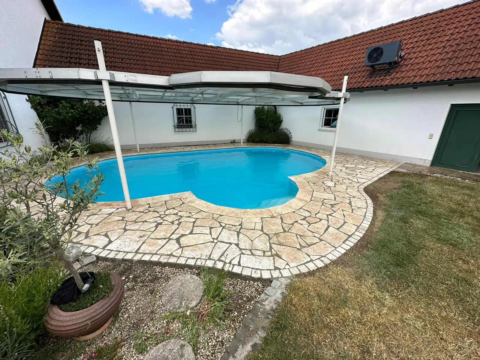Travertin Assos Polygonalplatten Terrassenplatten