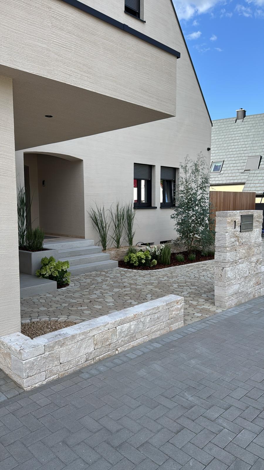 Travertin Classic Mauersteine – gespalten & getrommelt, freie Längen – Bild 10