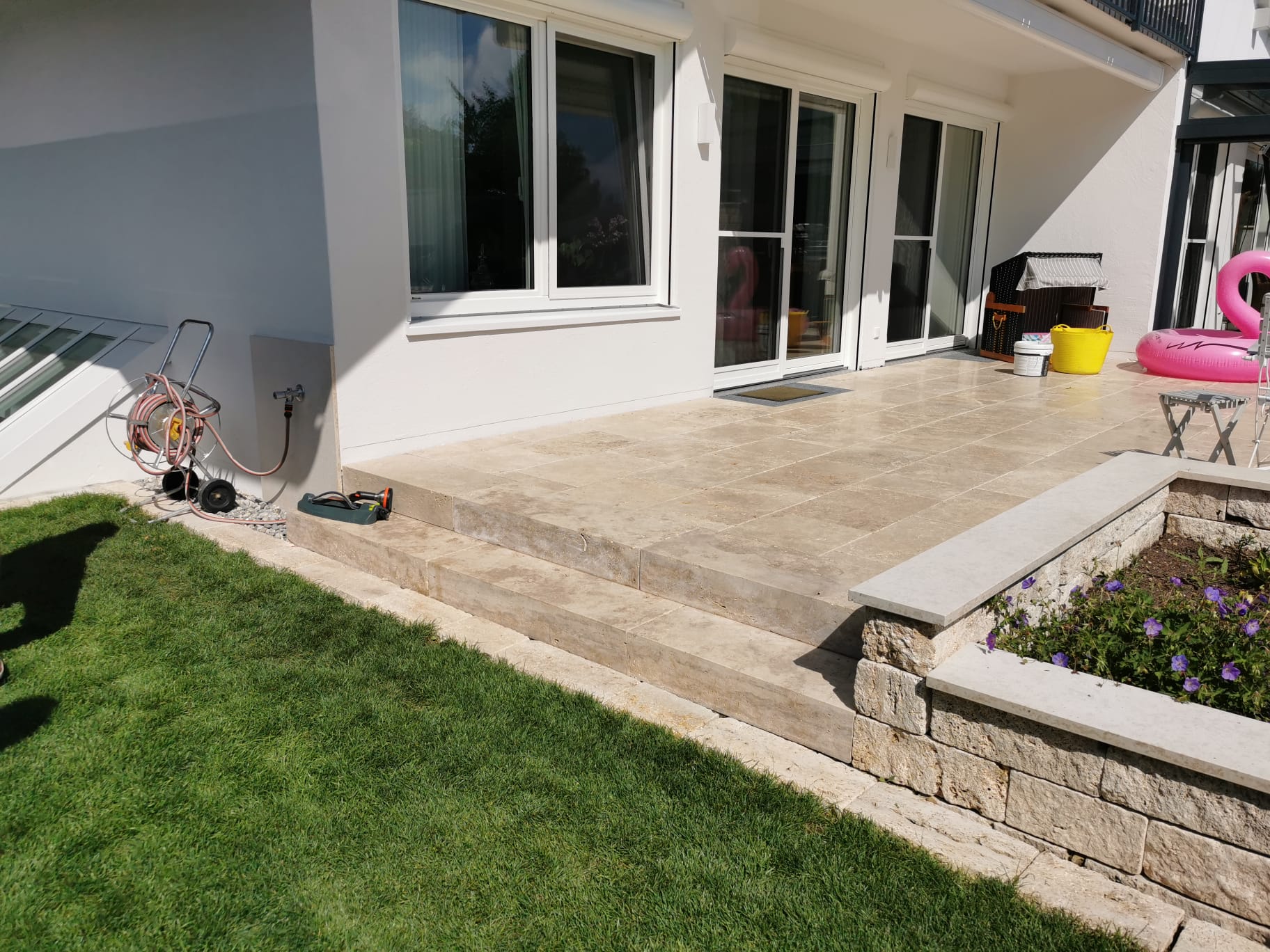 Travertin Gold Terrassenplatten - Görsel 13