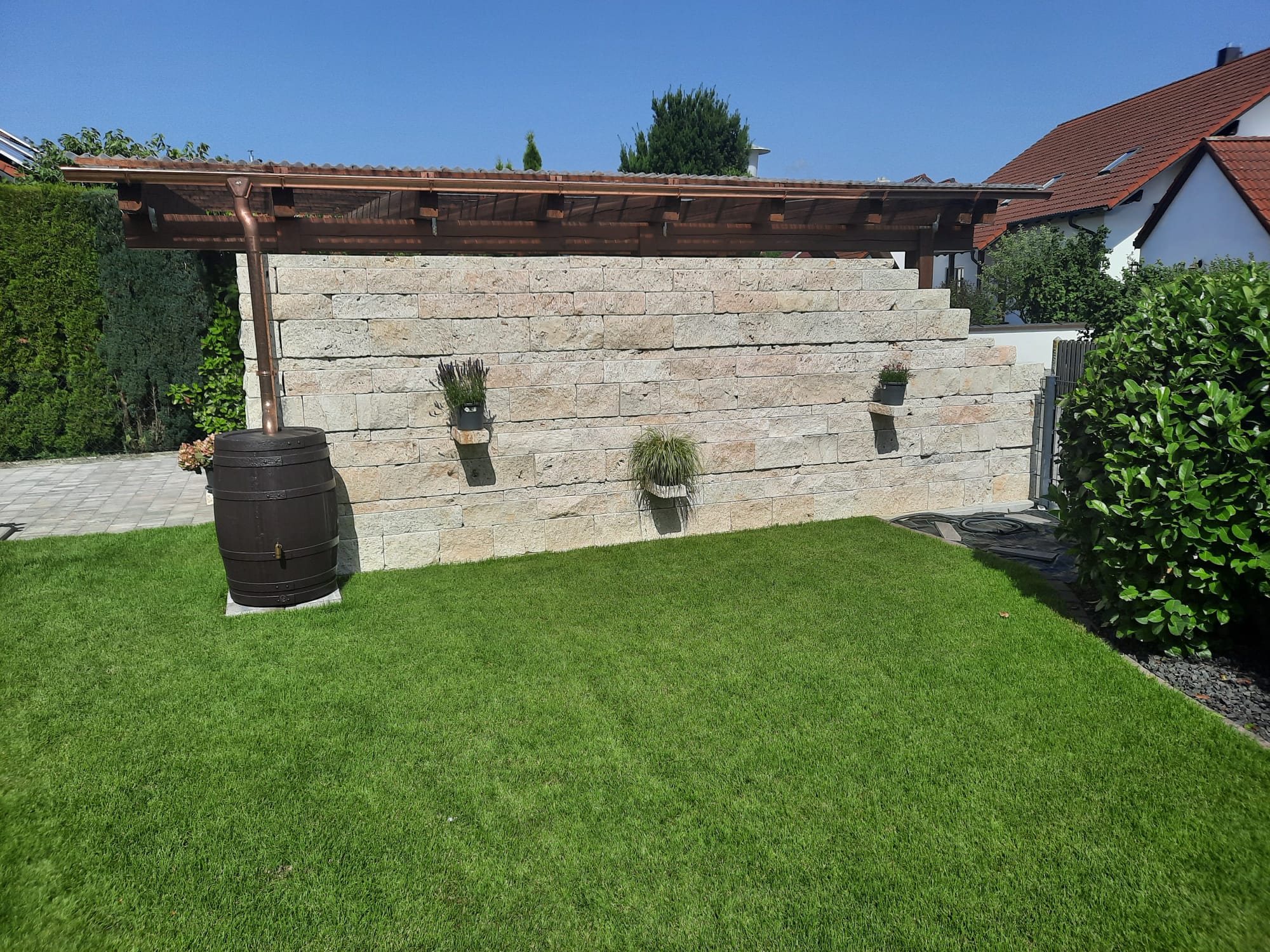 Travertin Gold Terrassenplatten - Görsel 35