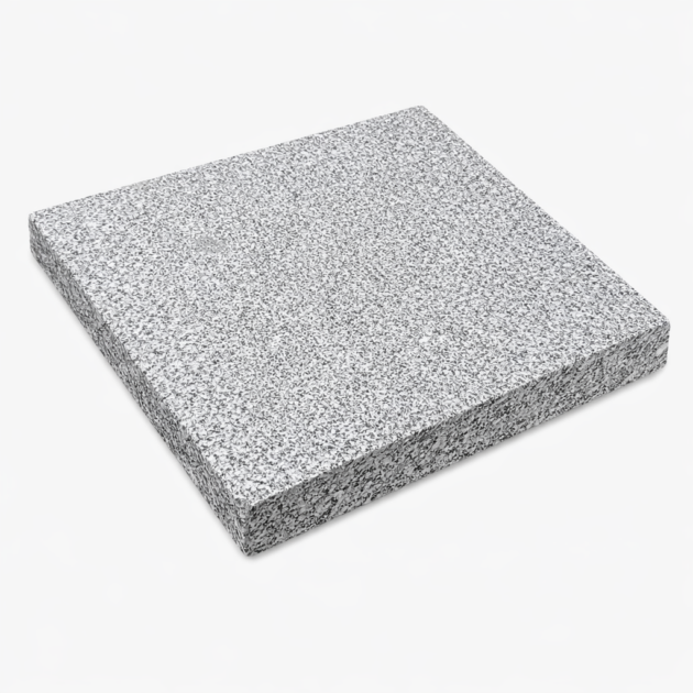 Granit Terrassenplatten 60×60×3 cm – feinkörnig, gesägt & sandgestrahlt