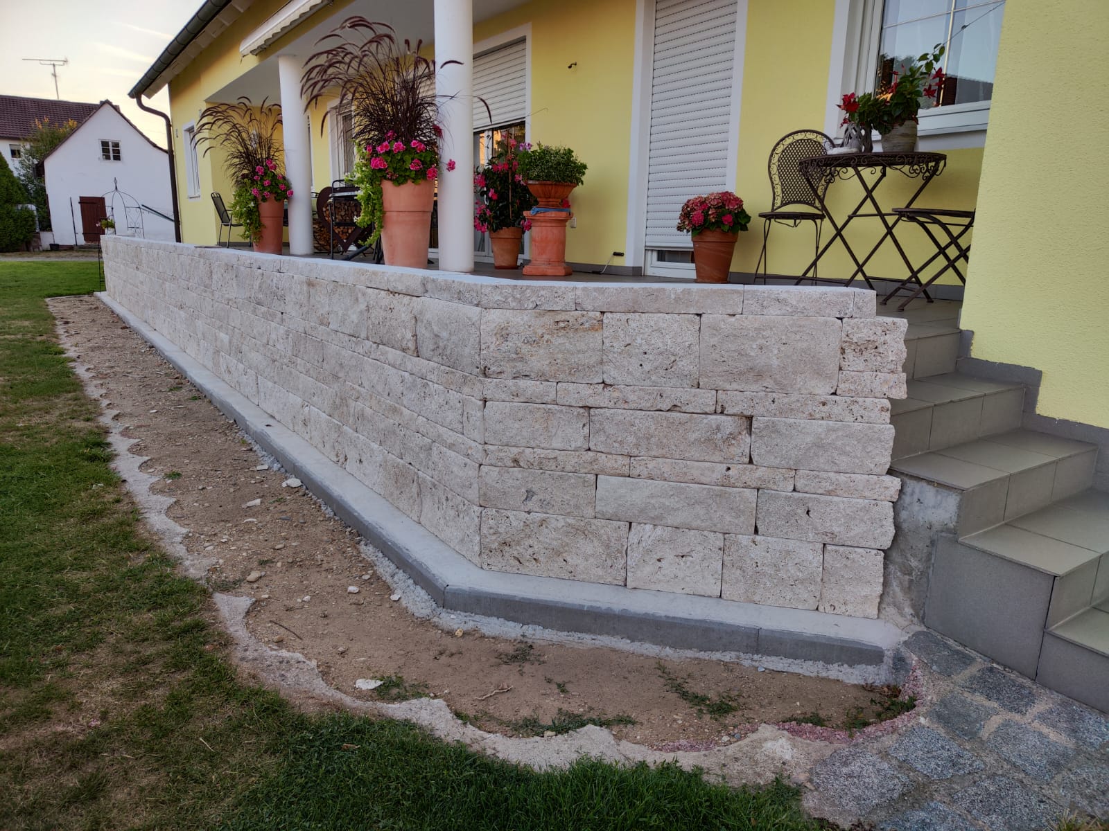 Travertin Gold Terrassenplatten - Görsel 29