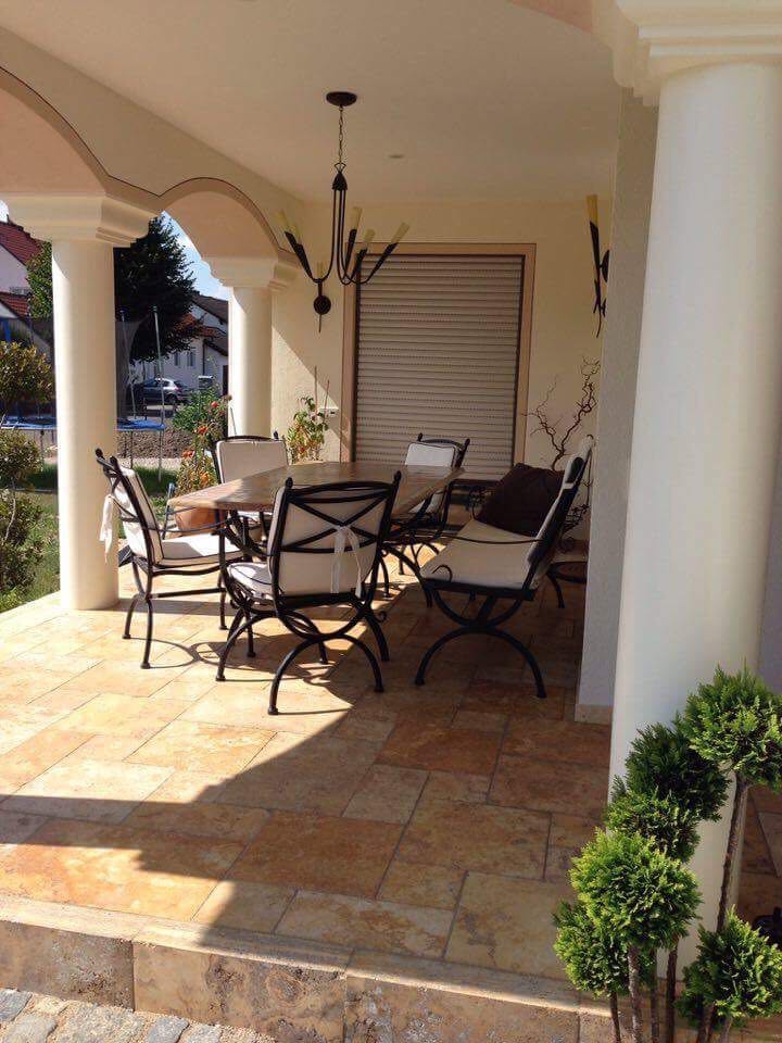 Travertin Gold Terrassenplatten - Görsel 3