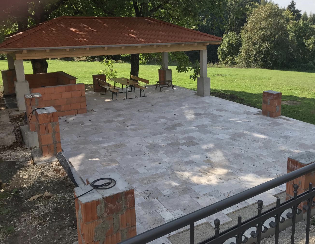 Travertin Naturel Terrassenplatten - Görsel 5