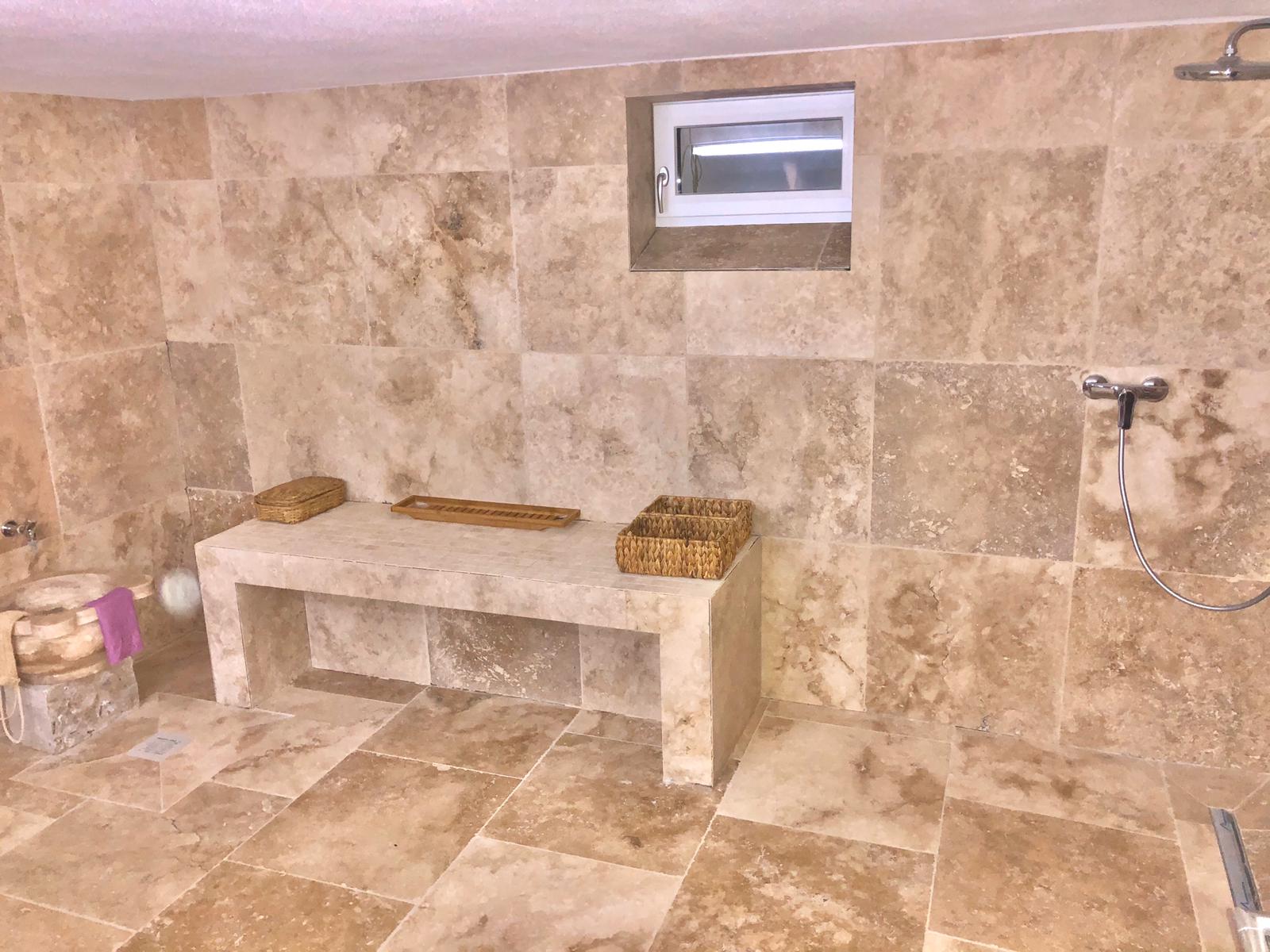 Travertin Assos Natursteinfliesen 1,2cm - Görsel 3