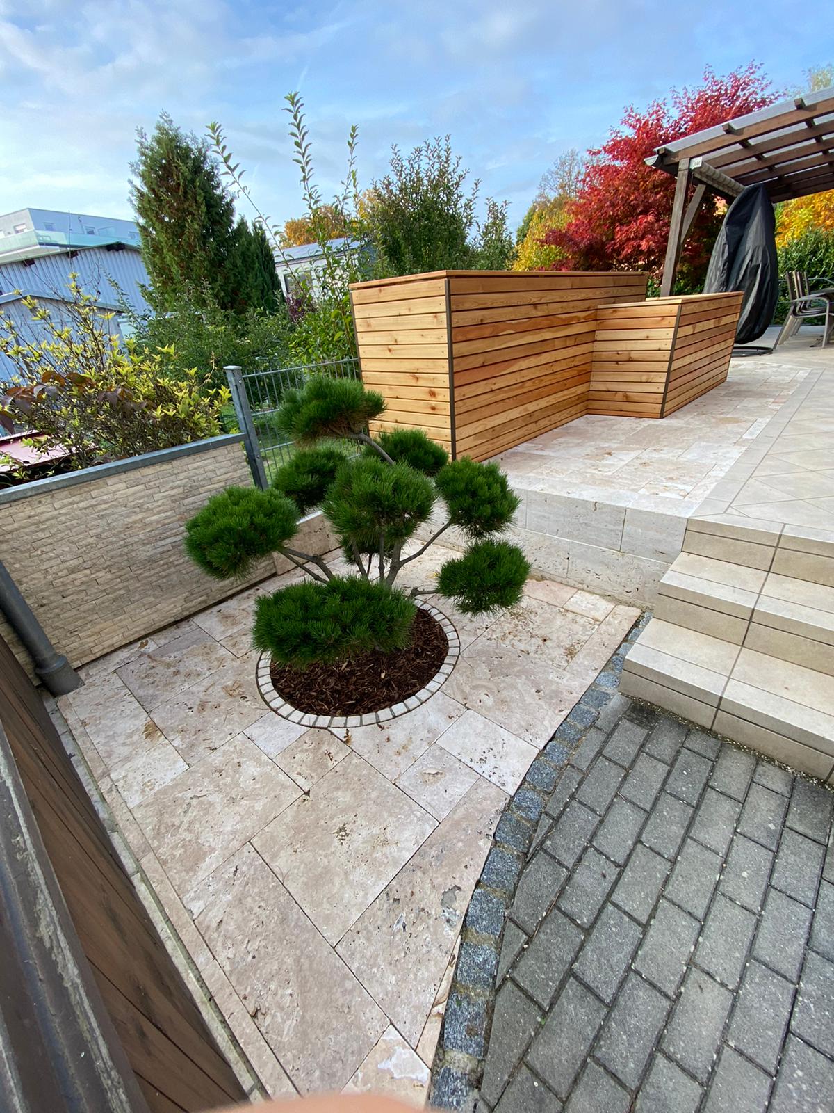 Travertin Gold Terrassenplatten - Görsel 36