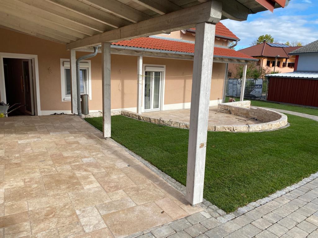 Travertin Gold Terrassenplatten - Görsel 19