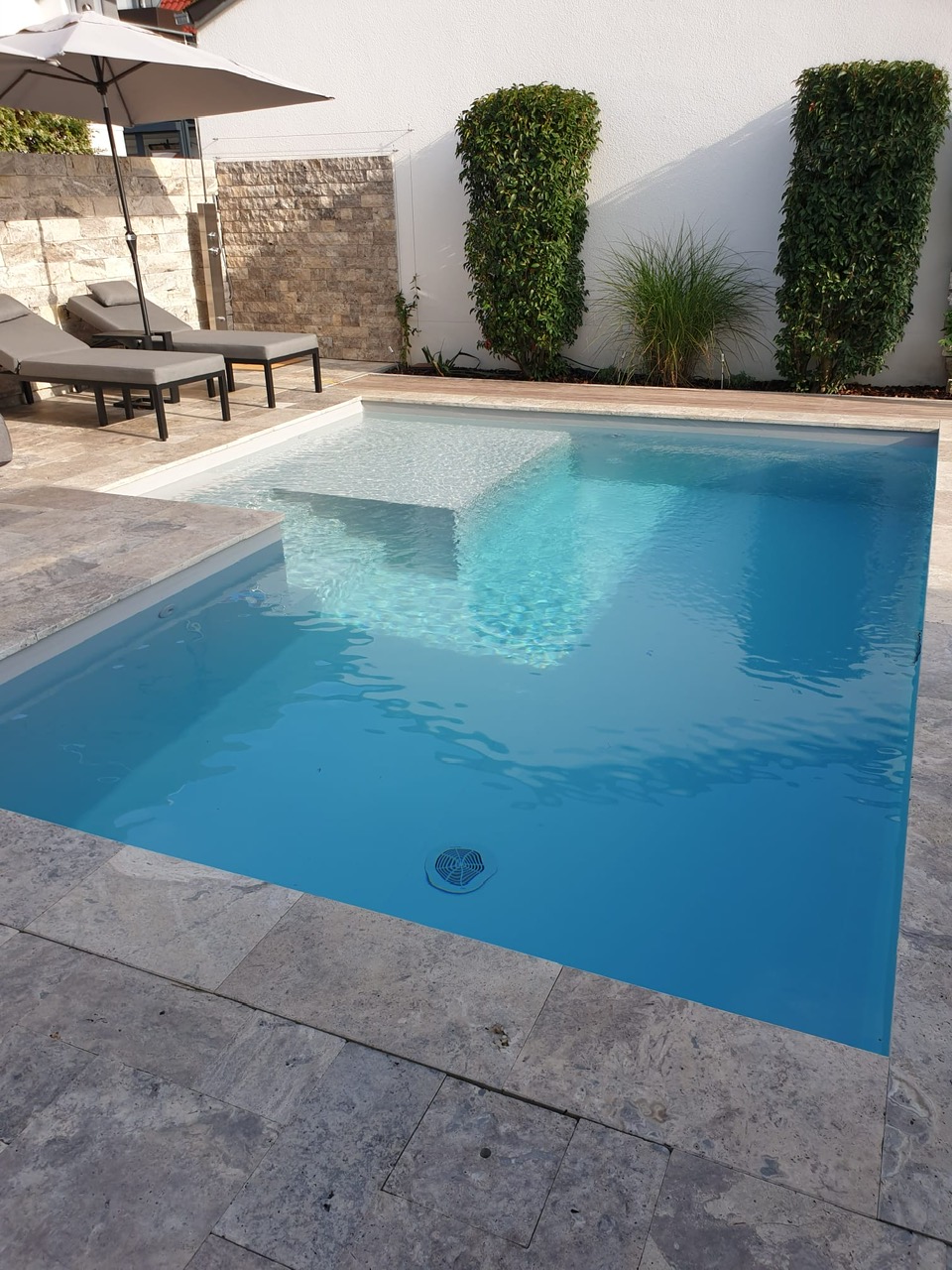 Travertin Silber Terrassenplatten - Görsel 3