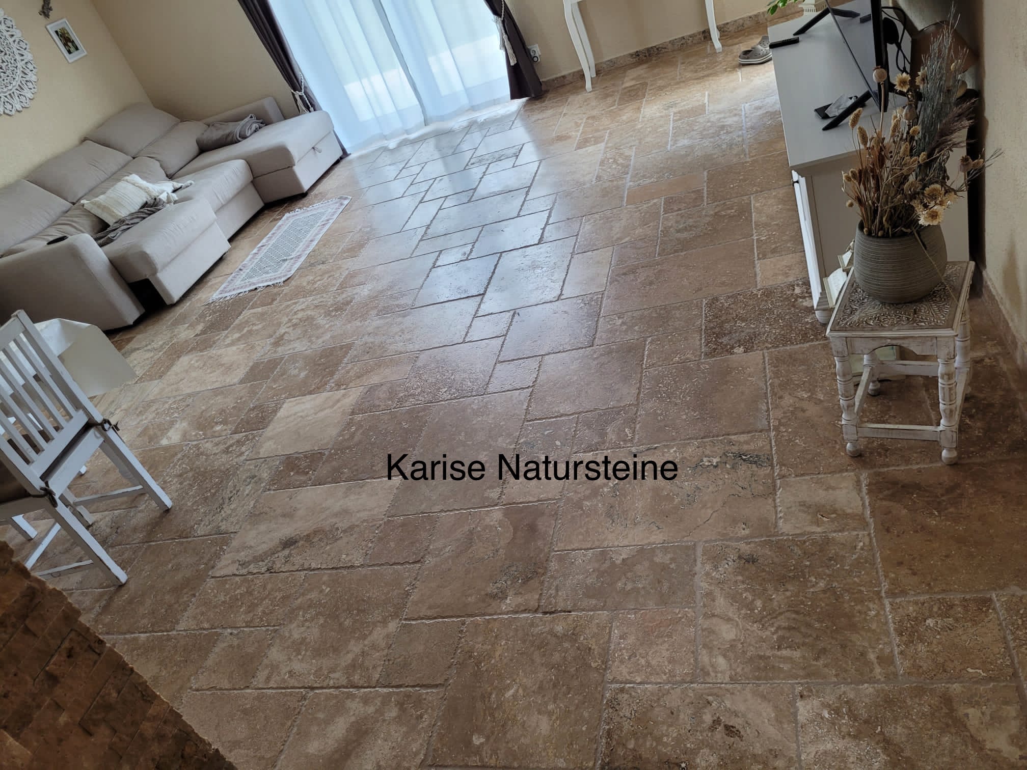 Travertin Gold Terrassenplatten - Görsel 30