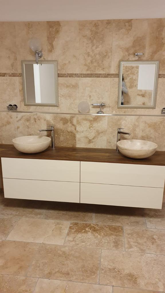 Travertin Assos Natursteinfliesen 1,2cm - Görsel 6