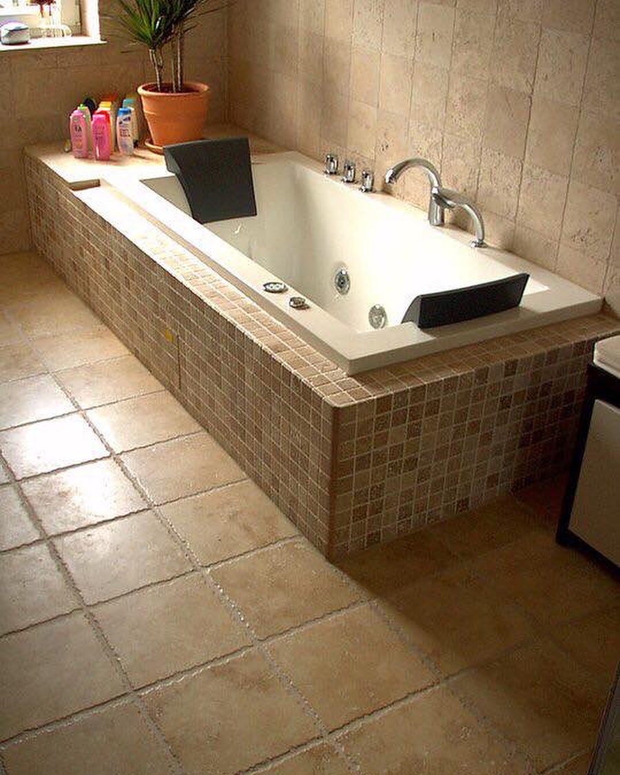 Travertin Gold Terrassenplatten - Görsel 27