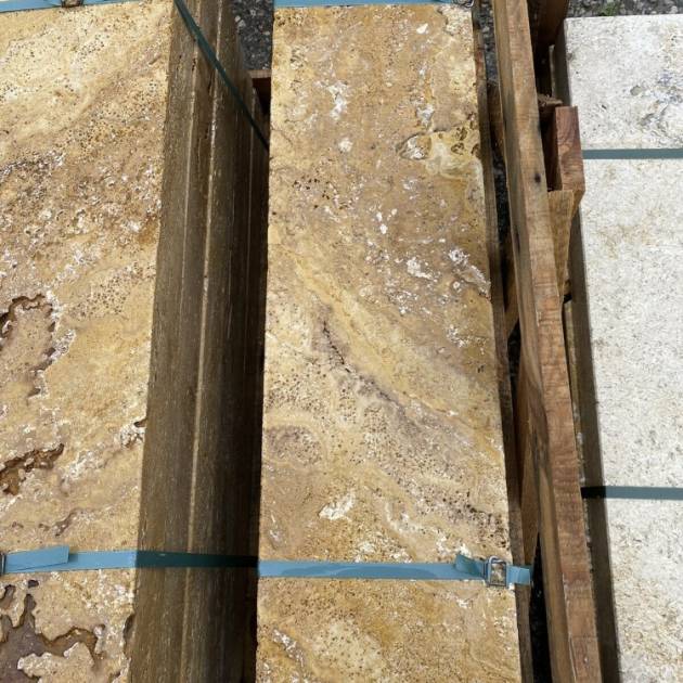 Travertin Gold Randsteine