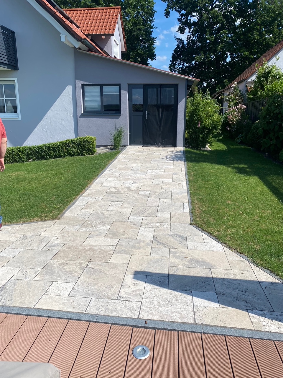 Travertin Silber Terrassenplatten - Görsel 8