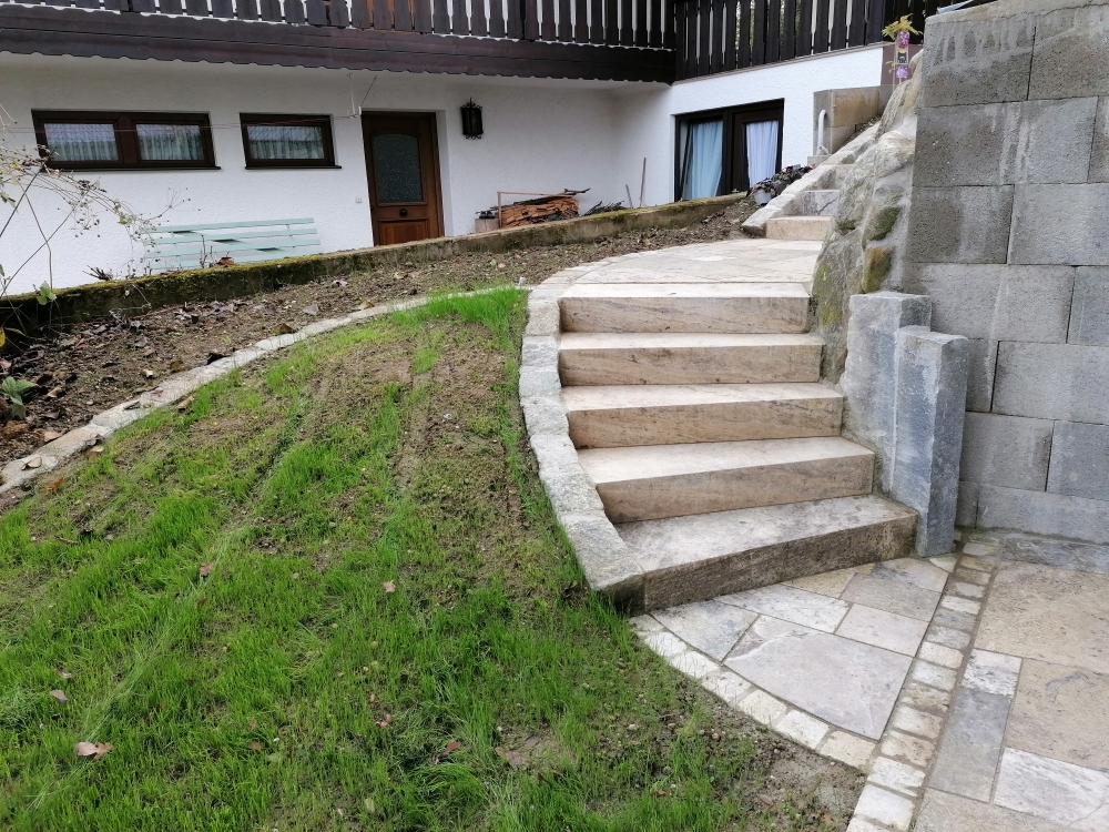 Travertin Gold Terrassenplatten - Görsel 71