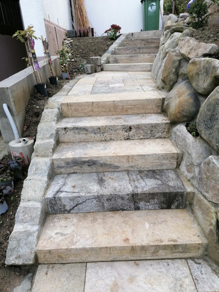 Travertin Gold Terrassenplatten - Görsel 72