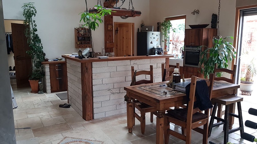 Travertin Gold Terrassenplatten - Görsel 61