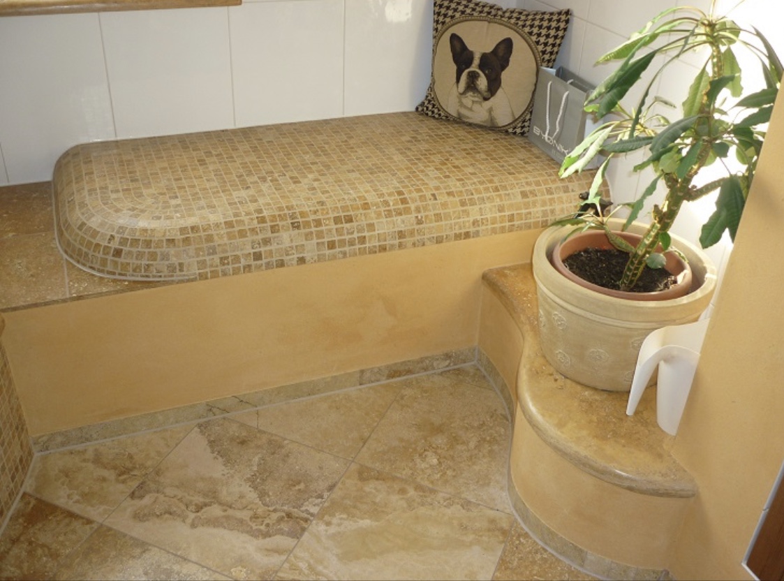 Travertin Gold Terrassenplatten - Görsel 69