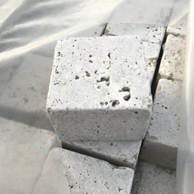 Travertin Assos Pflastersteine