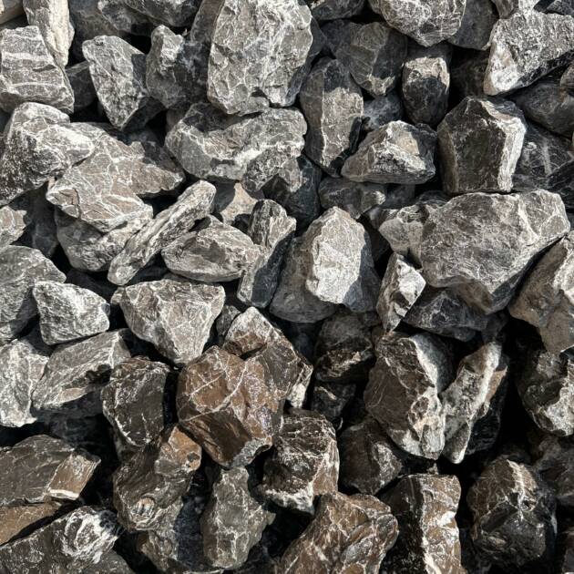 Alpinschroppen Grau Anthrazit/Weiß 70–100 mm – Hochwertige Gabionensteine mit natürlicher Farbvielfalt