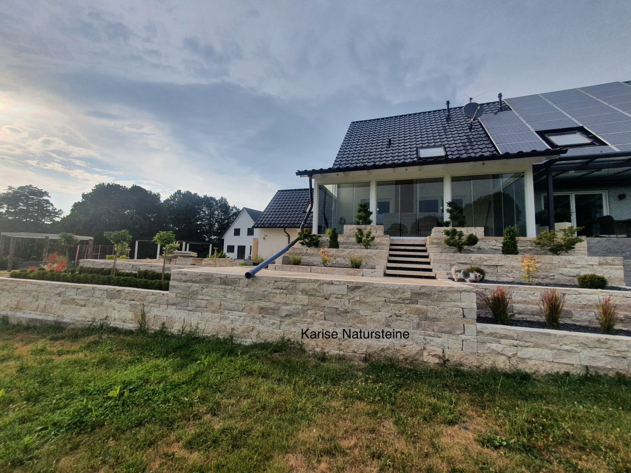 Travertin Gold Terrassenplatten - Görsel 46