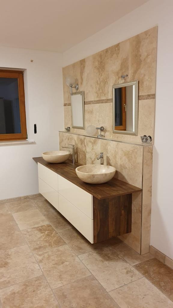 Travertin Assos Natursteinfliesen 1,2cm - Görsel 7