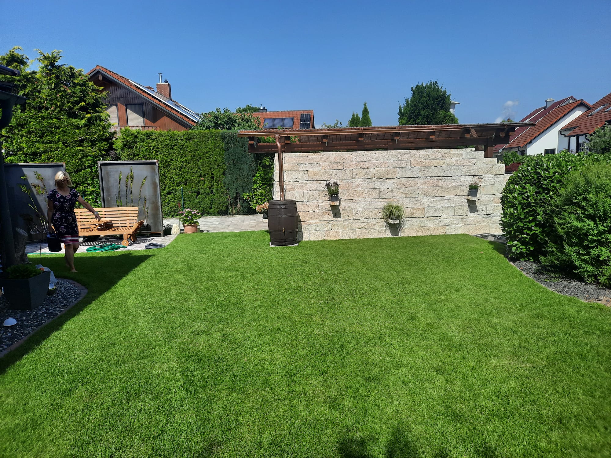 Travertin Gold Terrassenplatten - Görsel 49