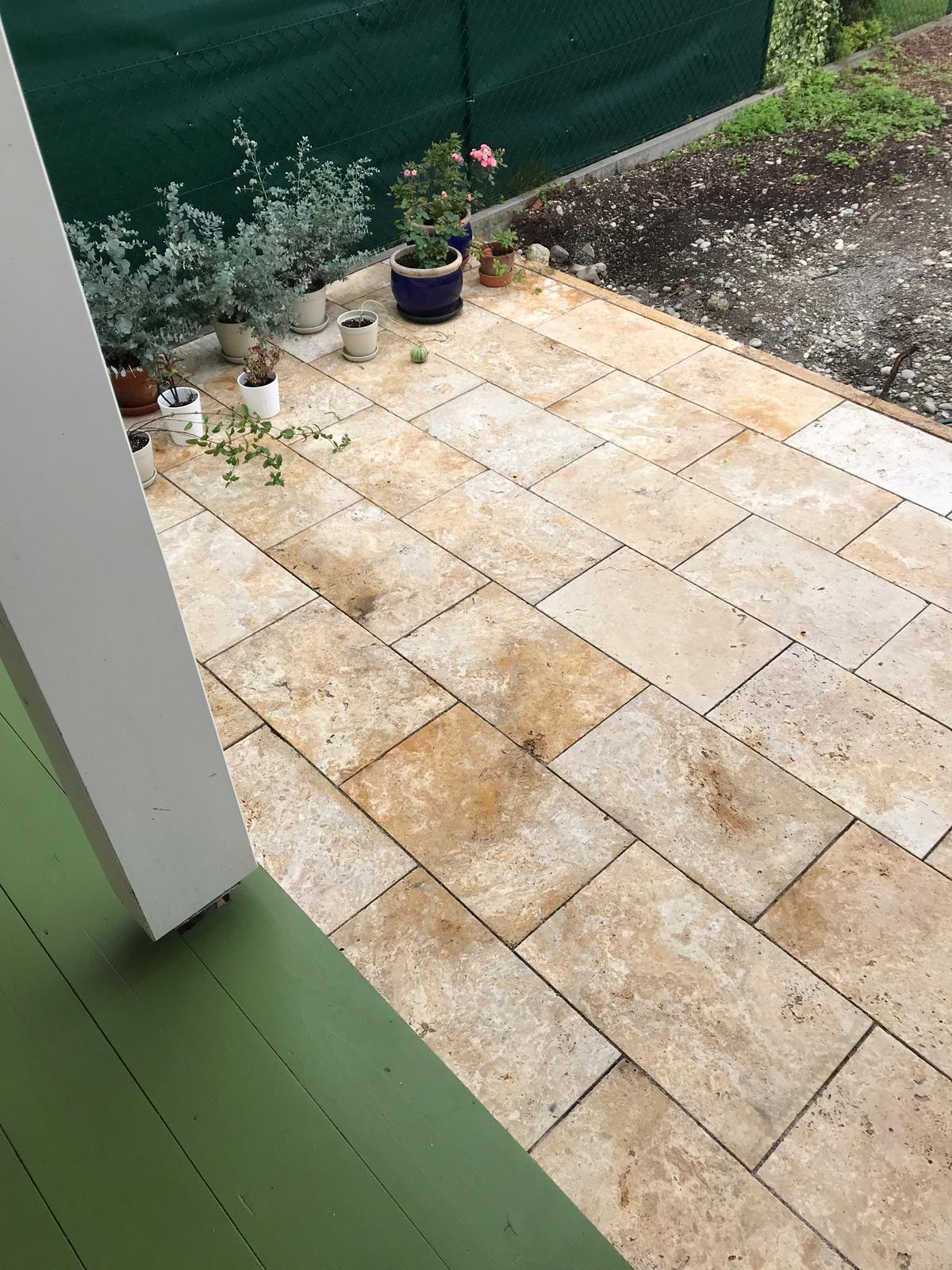 Travertin Gold Terrassenplatten - Görsel 4