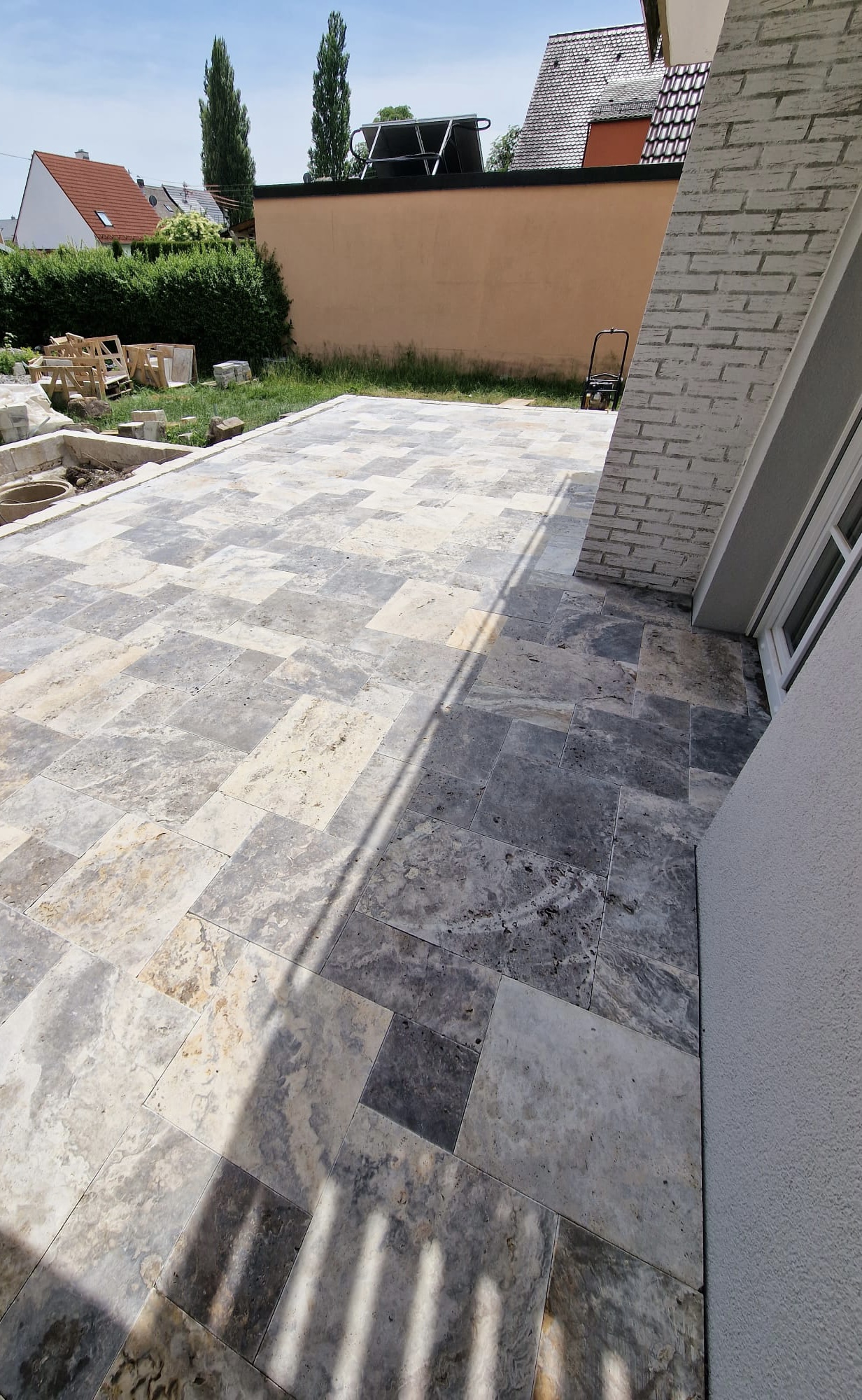 Travertin Gold Terrassenplatten - Görsel 52