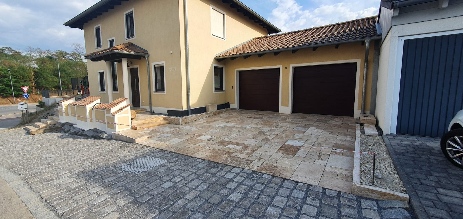 Travertin Gold Terrassenplatten - Görsel 10