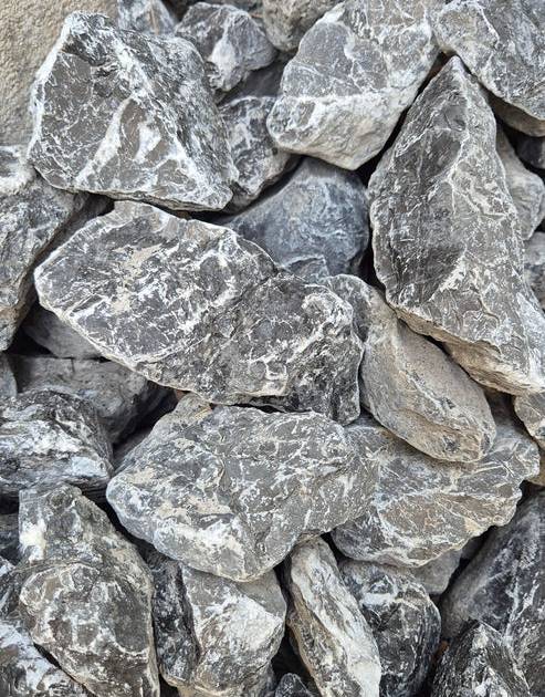 Alpinschroppen| Grau Anthrazit/Weiß | 70mm - 100mm