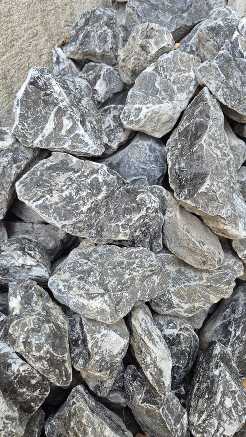 Alpinschroppen| Grau Anthrazit/Weiß | 70mm - 100mm