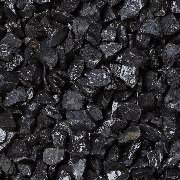 Carrara Marmorsplitt Schwarz 16–22 mm – Premium Naturstein aus Italien (inkl. BigBag)